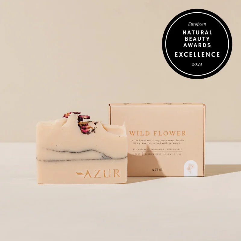 Azur Wild Flower zeep bar 100% natuurlijk
