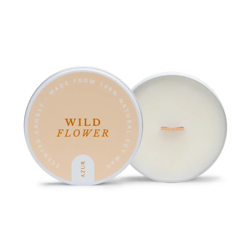 Azur Wild Flower kaars klein
