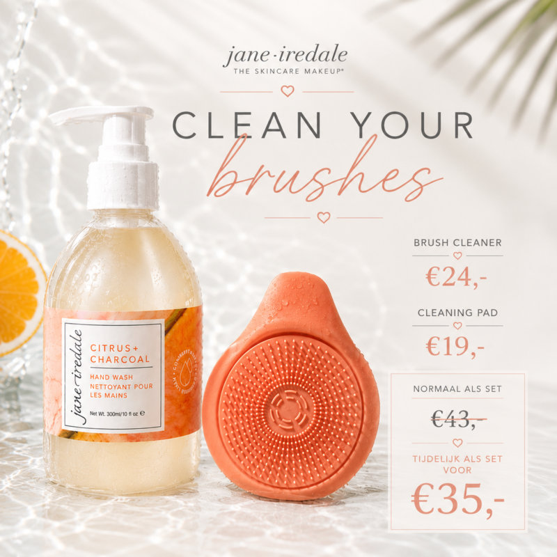 Jane Iredale Brush Cleaner Set Tijdelijk €35,-